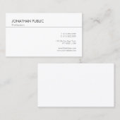 Trendy Berufliche minimalistische Vorlage Moderne Visitenkarte (Vorne/Hinten)