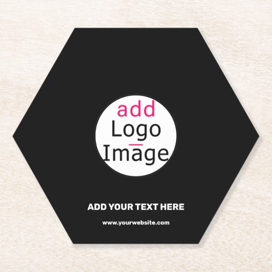 Trendy berufliche, moderne Marke Untersetzer (Vorderseite)