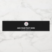 Trendy berufliche, moderne Marke Wasserflaschenetikett (Einzelnes Label)