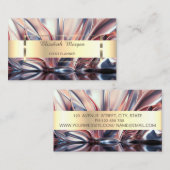 Trendy Beruflicher Goldstreifen Abstrakt Visitenkarte (Vorne/Hinten)