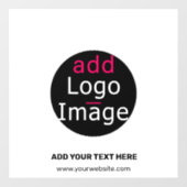 Trendy berufliches Firmenlogo Fensteraufkleber (Blatt)