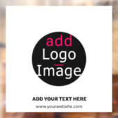 Trendy berufliches Firmenlogo Fensteraufkleber (Blatt 2)