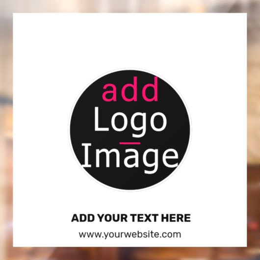 Trendy berufliches Firmenlogo Fensteraufkleber (Blatt 2)