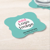Trendy berufliches Logo, fein, fein grün Untersetzer (angewinkelt)