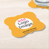 Trendy berufliches Logo Makaroni & Käse Untersetzer (angewinkelt)