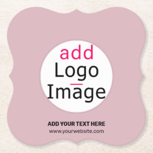 Trendy berufliches Logo staubige Rose pink Untersetzer