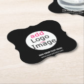 Trendy berufliches, modernes, anpassbares Logo sch Untersetzer (angewinkelt)