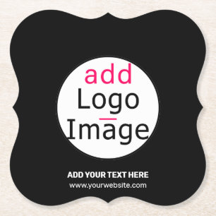 Trendy berufliches, modernes, anpassbares Logo sch Untersetzer