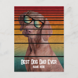 TRENDY BEST DOG VATER JE VATER DAY GIFT POSTKARTE