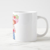 Trendy Best Friends Forever Foto Collage Kaffee Jumbo-Tasse (Rechts)