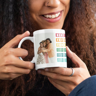 Trendy Best Friends Forever Foto Collage Kaffeetasse