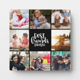 Trendy Best Friends Forever Foto Collage Plaque Fotoplatte