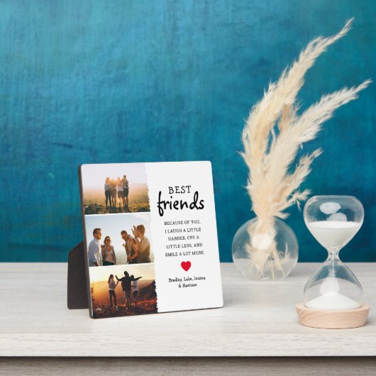 Trendy Best Friends Foto Collage & Quote Fotoplatte (InSitu)