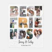 Trendy Best Friends Herzenslust 12 FotoCollage Fleecedecke (Vorderseite)