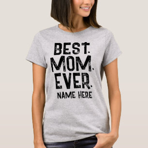 TRENDY BEST MAMA JE SCHWARZE TYPOGRAPHIE T-Shirt