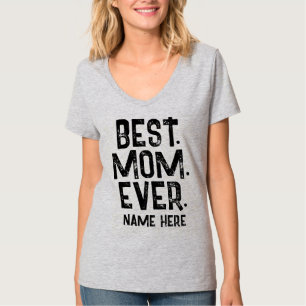 TRENDY BEST MAMA JE SCHWARZE TYPOGRAPHIE T-Shirt