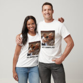 Trendy Best Opa je Custom Family Foto T-Shirt (Unisex)
