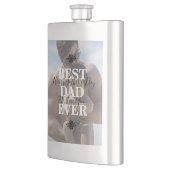 Trendy Best Vater Ever Vatertag Foto Classic Flachmann (Links)