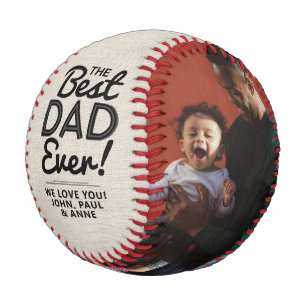 Trendy Best Vater je Foto Collage Vatertag Baseball