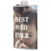 Trendy Best Vater Jeden Vatertag Foto Flachmann (Links)