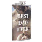 Trendy Best Vater Jeden Vatertag Foto Flachmann (Rechts)