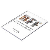 Trendy BESTE FREUNDIN Foto Collage Bester Freund f Notizblock (Linke Seite)