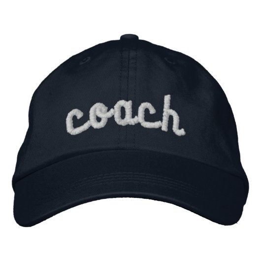 Trendy bestickte Coach Hat für Frauen Bestickte Baseballkappe (Vorderseite)