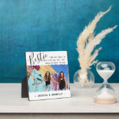 Trendy Bestie Quote Foto Personalisierte BESTE FRE Fotoplatte (InSitu)