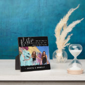 Trendy Bestie Quote Foto Personalisierte BESTE FRE Fotoplatte (InSitu)