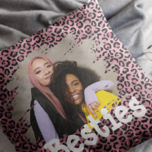 Trendy Besties Foto Pink & Gold Animal Print