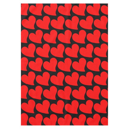 TRENDY BIG RED HEART ROMANTIC VALENTINE TISCHDECKE (Vorderseite)