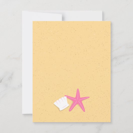 Trendy Bikini Beach Weekend Junggeselinnen-Abschie Einladung (Rückseite)