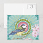 Trendy Bird...postcard Postkarte (Vorne/Hinten)