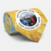 Trendy Birthday Holiday Geschenk Custom Foto Text Krawatte (Gerollt)