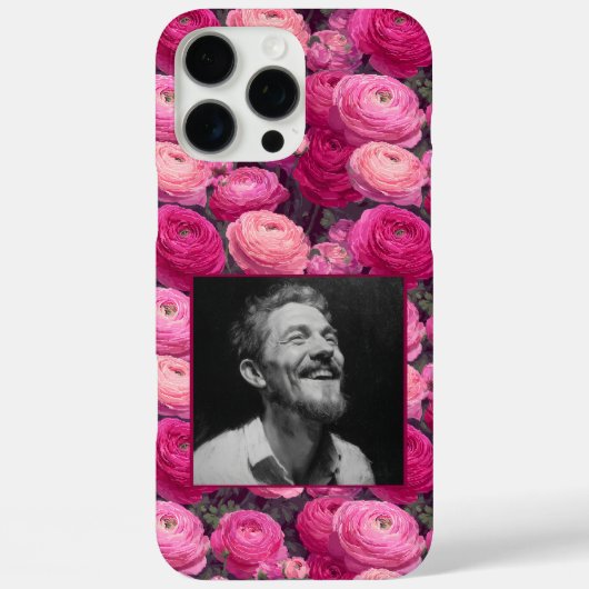 Trendy Birthday Party Ranunculus Floral Custom Case-Mate iPhone Hülle (Rückseite)