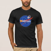 Trendy Bitcoin Astronaut Space Crypto T-Shirt (Vorderseite)
