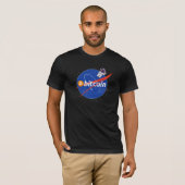 Trendy Bitcoin Astronaut Space Crypto T-Shirt (Vorne ganz)