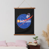 Trendy Bitcoin Astronaut Space Crypto