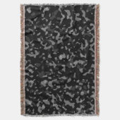 Trendy Black and Gray Camouflage Pattern Decke (Vorderseite Vertikal)