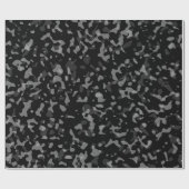 Trendy Black and Gray Camouflage Pattern Geschenkpapier (Flach)