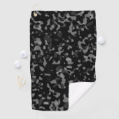 Trendy Black and Gray Camouflage Pattern Golfhandtuch (Insitu)