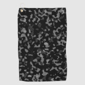 Trendy Black and Gray Camouflage Pattern Golfhandtuch (Vorderseite)
