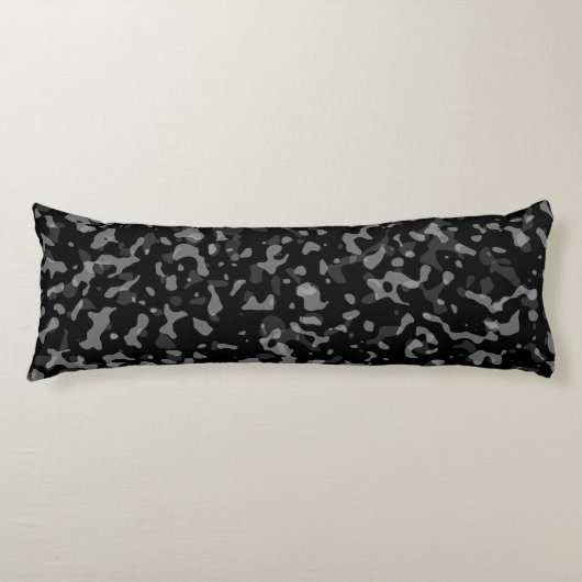 Trendy Black and Gray Camouflage Pattern Seitenschläferkissen (Vorderseite)