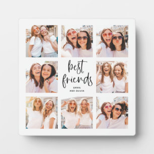 Trendy Black and White Script Foto der besten Fr Fotoplatte