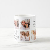 Trendy Black and White Script | Foto der besten Fr Kaffeetasse (Mittel)