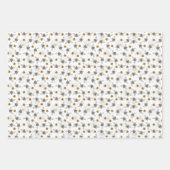 Trendy Black Buzzing Honeybee für Frühjahr und Som Geschenkpapier Set (Vorderseite 2)
