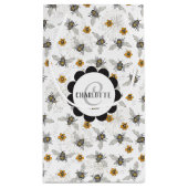 Trendy Black Buzzing Honeybee für Frühjahr und Som Kleine Geschenktüte (Rückseite)