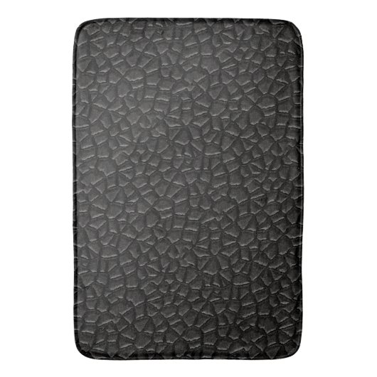 Trendy Black Dragon Scale Badematte (Vorderseite Vertikal)