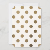 Trendy Black Glitzer Gold Feminine Party Einladung (Rückseite)