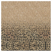 Trendy Black Gold Glitzer Leopard Ombre Stoff (Nahaufnahme)